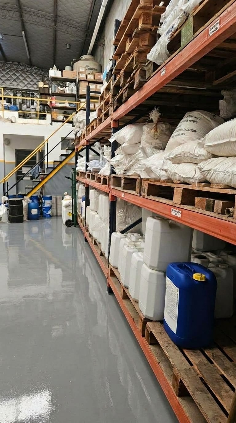Depósito de insumos, bidones y materias primas en San Martín